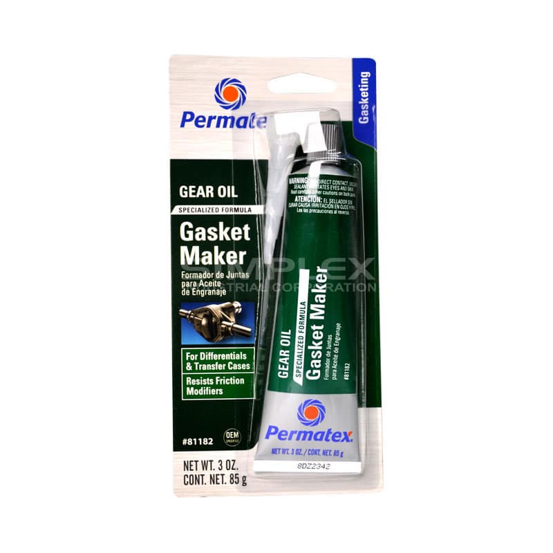 Permatex Gear Oil RTV Gasket Maker 3 oz, Adhesive and Sealant, 81182