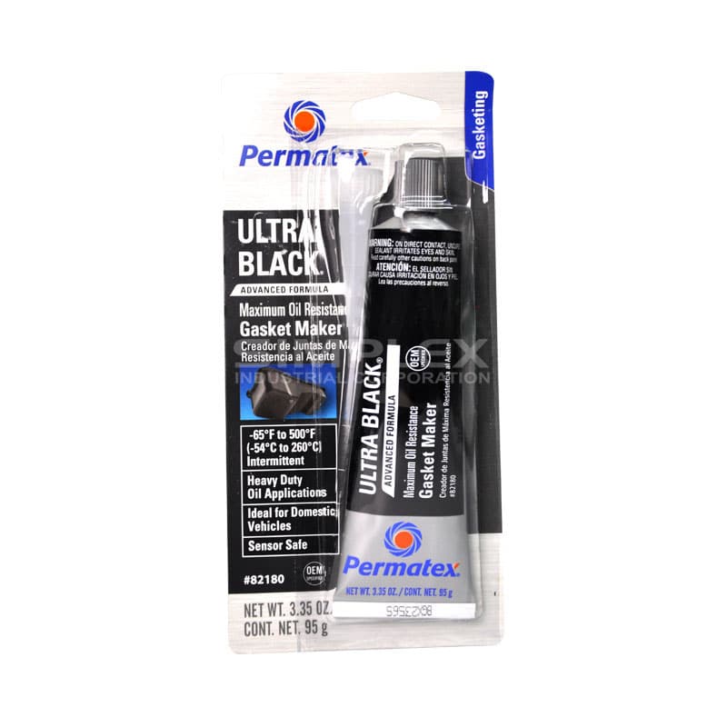 Permatex Maximum Oil Resistance RTV Silicone Gasket Maker, Ultra Black - 3.35 oz tube