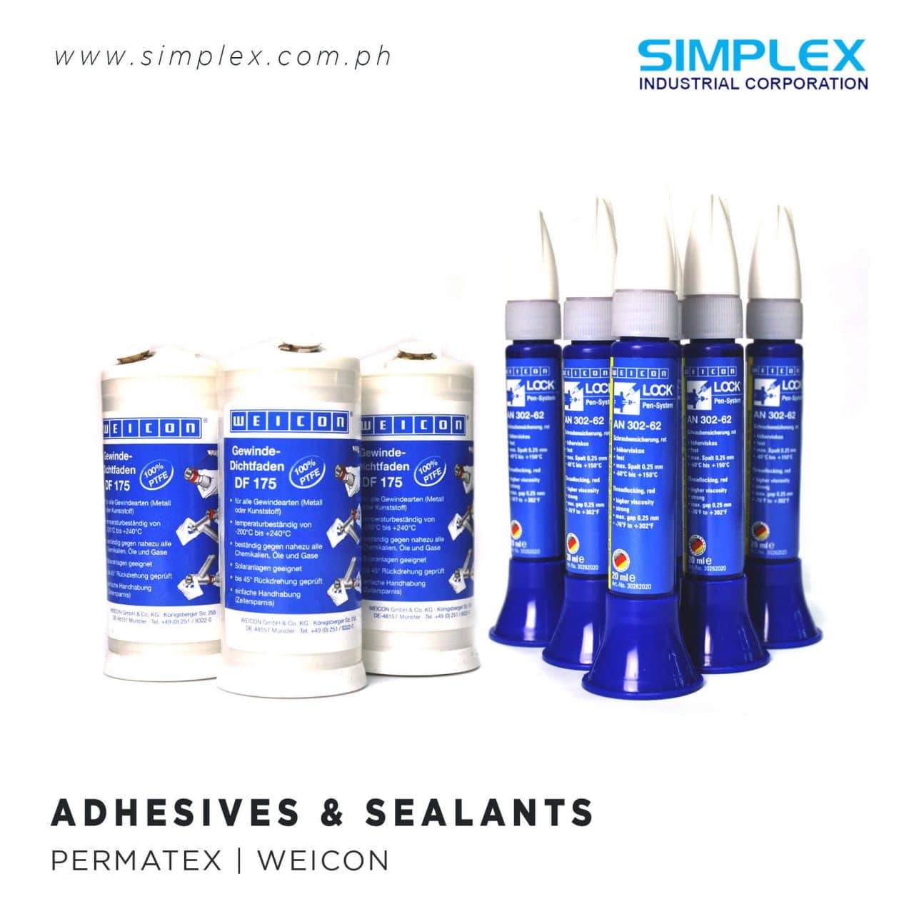 Adhesive & Sealant - Simplex Industrial Corporation